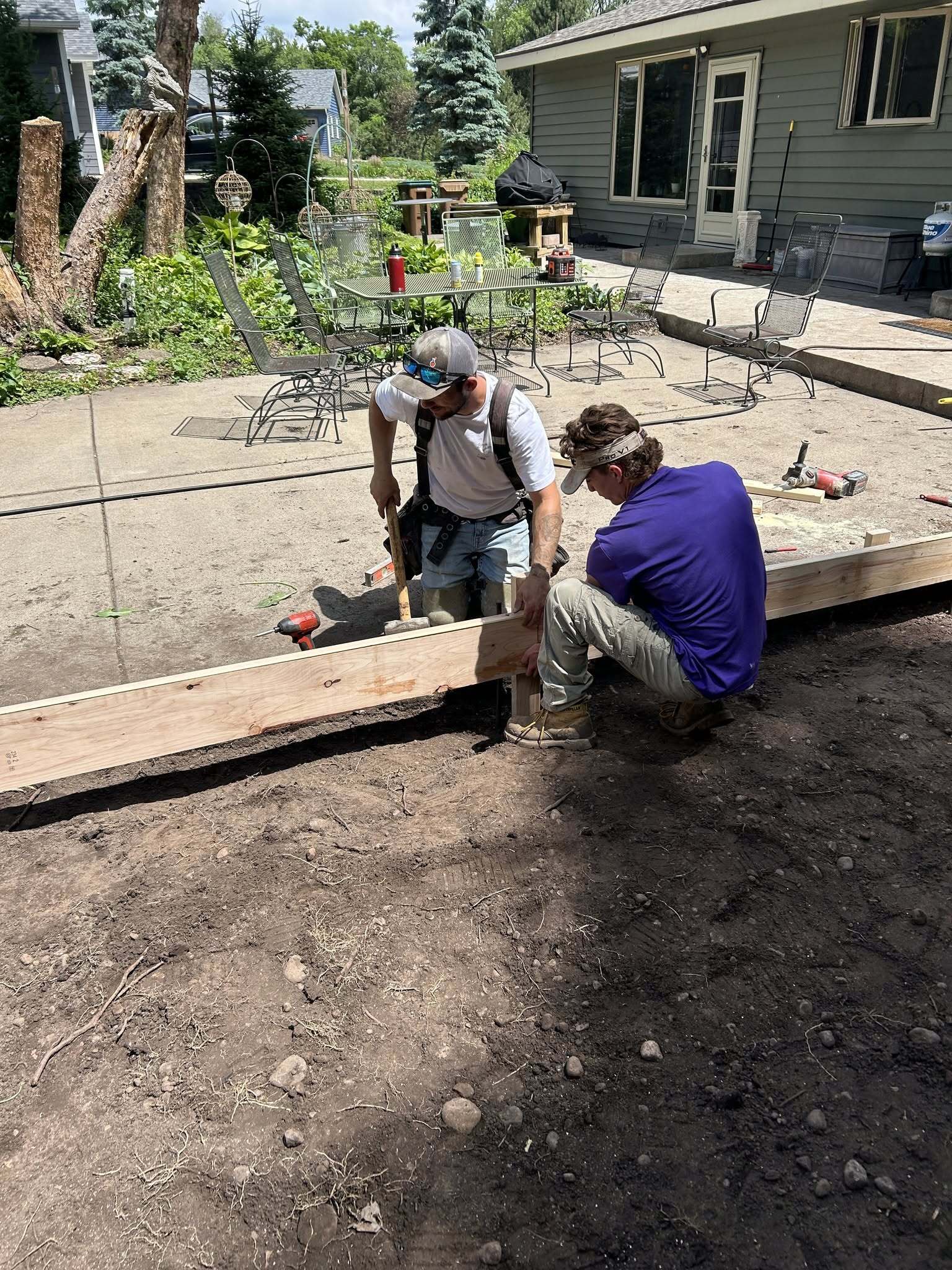 Concrete Creations Crew on a Job Site